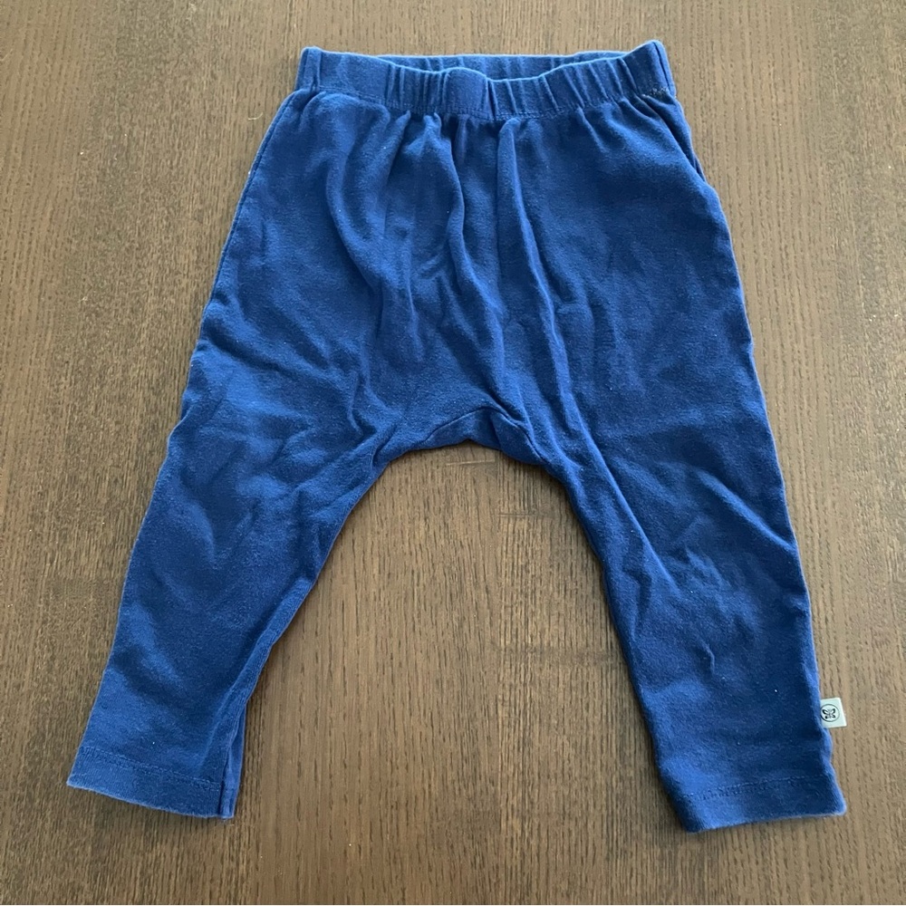 The Honest Company Blue Baby Toddler Harem Pants Kids Leggings